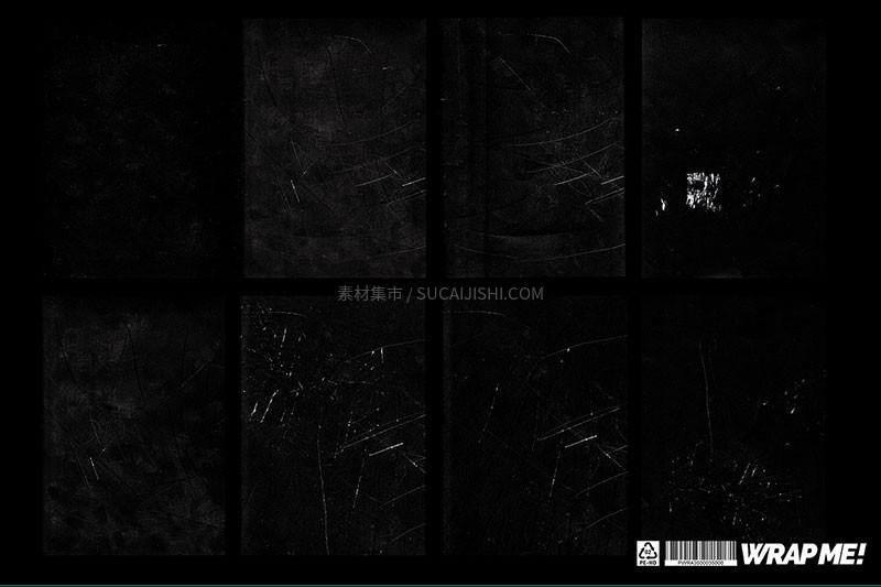 140+潮流塑料褶皱铝箔背景PSD